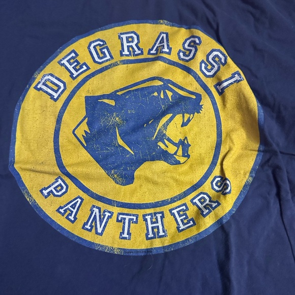 💕 Degrassi Panthers Navy Blue T-Shirt - Picture 2 of 2